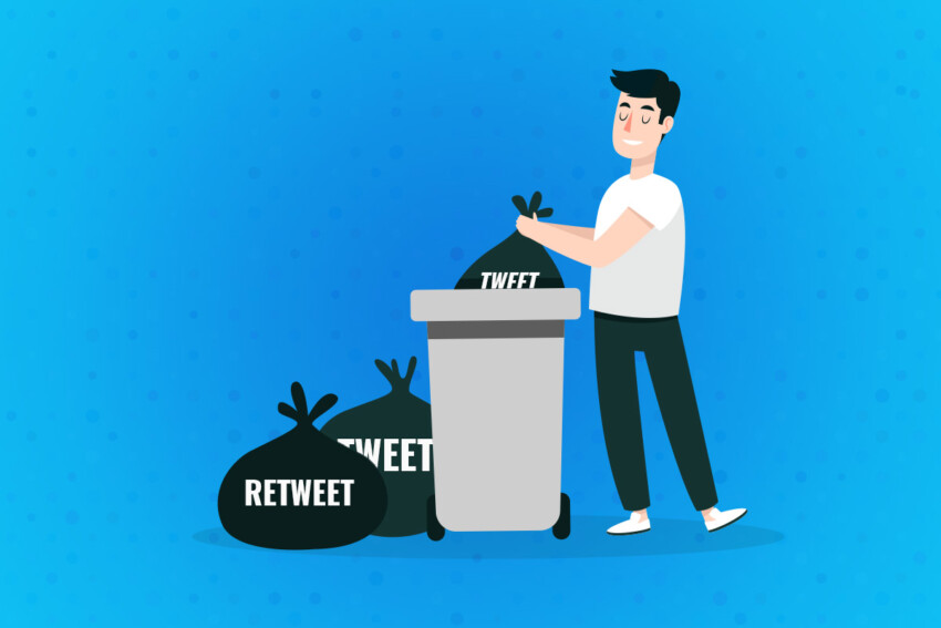 How to delete the tweet and undo Retweet