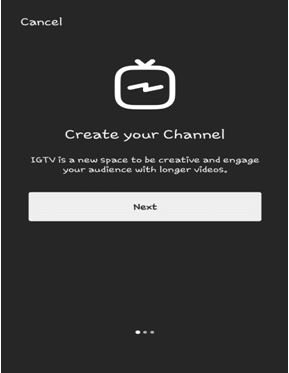 создать канал | создать свой собственный IGTV