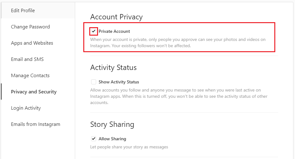 Личный счет