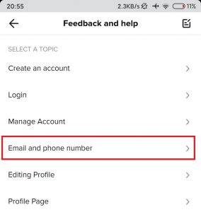 Телефон и электронная почта | отключить номер телефона или адрес электронной почты на tiktok