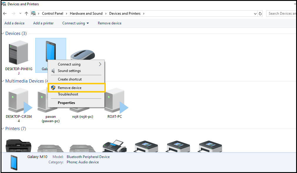 исправить bluetooth, не работающий в windows 10