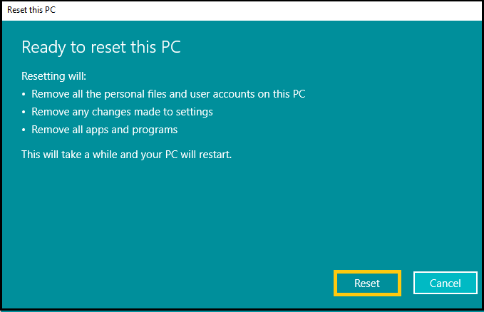 кнопка сброса