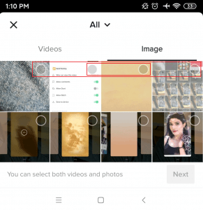 Выбрать фото |  Создавайте слайд-шоу из фото видео с музыкой на TikTok
