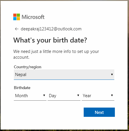 Выберите день рождения