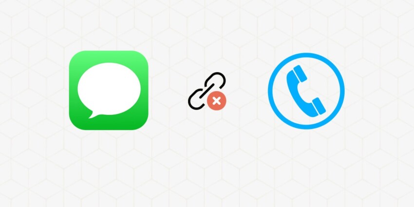 How to unlink phone number from iMessage