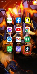 Откройте приложение TikTok / значок TikTok