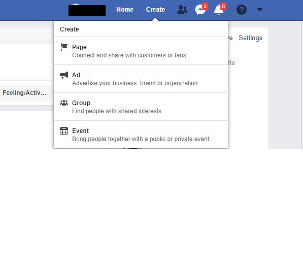 создать | сделать страницу facebook