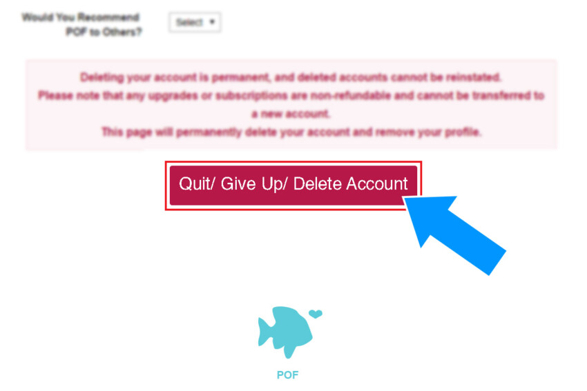 Delete Plenty of Fish Account 2021