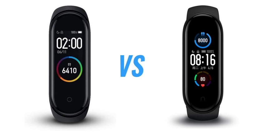 Xiaomi MI Band 4 VS Xiaomi Band 5
