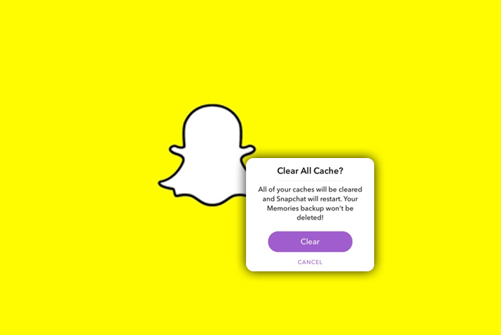 How to clear snapchat cache